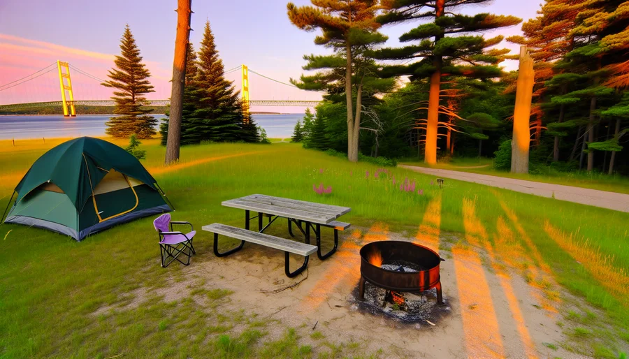 camping near Mackinac Island