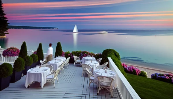 Mackinac Island restaurants with a view