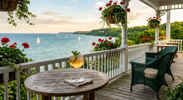 Mackinac Island rooftop views