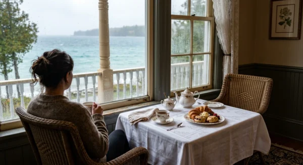 rainy day Mackinac Island